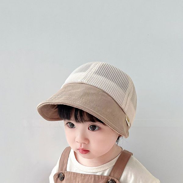 

caps hats children's summer mesh fisherman hat for boys and girls 230427, Yellow