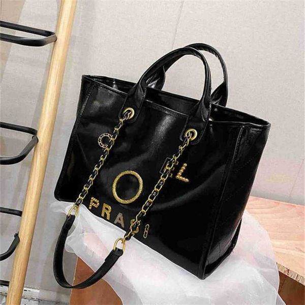 

70% off luxury classics women's handbags beach metal pearl letter badge tote bag small leather large chain wallet backpack 0myu