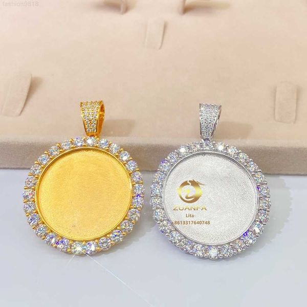 

pass diamond tester hip hop sterling silver memory custom picture pendant moissanite p pendant