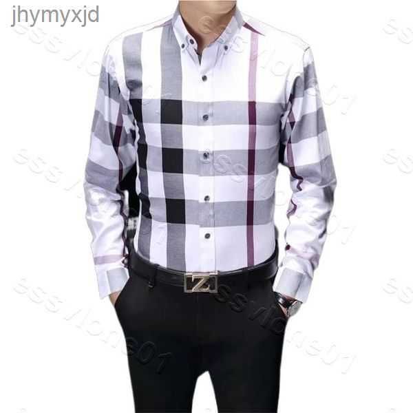 

luxurys designers dress shirt menswear fashion society black men solid color business casual mens long sleeve -3xl#50 2 mdil, White;black