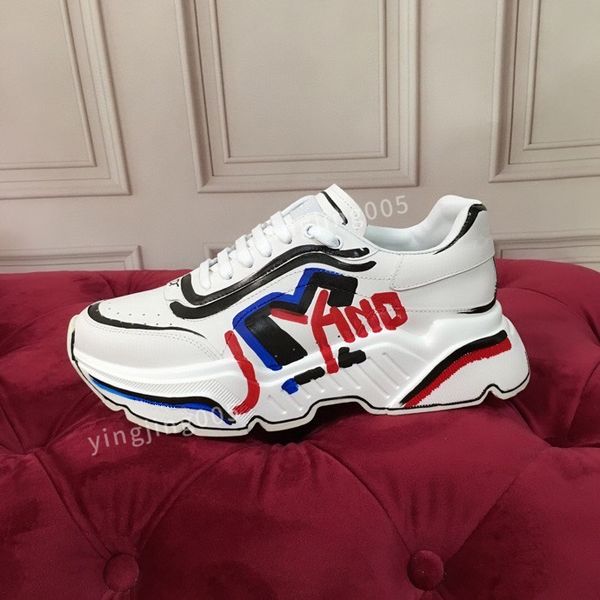 

2023new brand designer women casual shoes triple black sneakers leather trainer printed platform trainers shoes