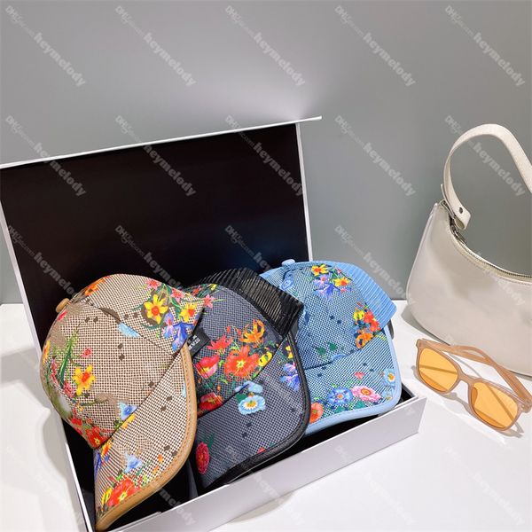 

casual g ball caps designer floral snapbacks breathable summer hat luxury baseball hats casquette, Blue;gray