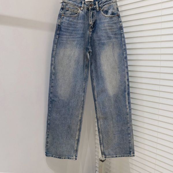 

women's jeans women's famous letter print design brand jeans fashion classic original striped patchwork pocket luxury denim pants, Blue