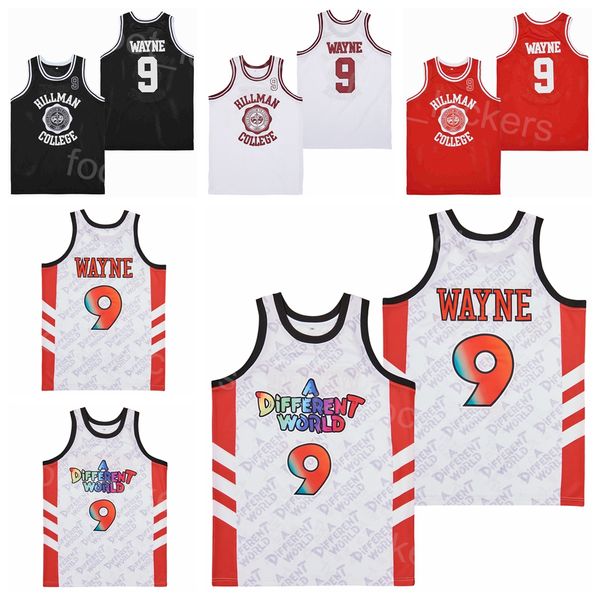 

basketball film 9 dwayne wayne hillman jersey moive tv series a different world college all stitched university pullover retro for sport fan, Black