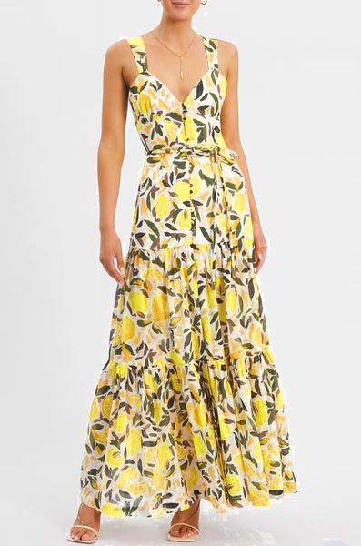 

casual dresses 2023 spring/summer new fashion print mid length dress, Black;gray