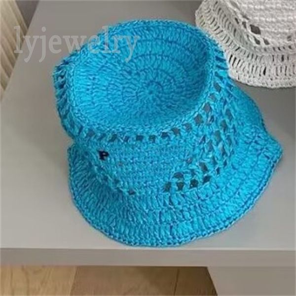 

distinctive hollowed out designer hat mens beach straw hat solid color multi style casquette youth popular european style summer bucket hats, Blue;gray