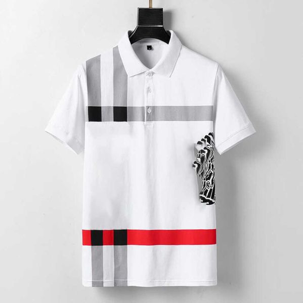 

men 2023 designers burbrerys luxurys dress t shirt man polo fashion embroidery letter pattern print breathable men's casual women shor, White;black