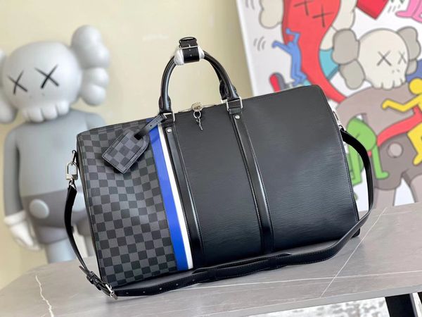 

classic design mens leather travel bag leisure fitness large capacity duffle overnight tote bags carry on luggage duffel luggage design trav