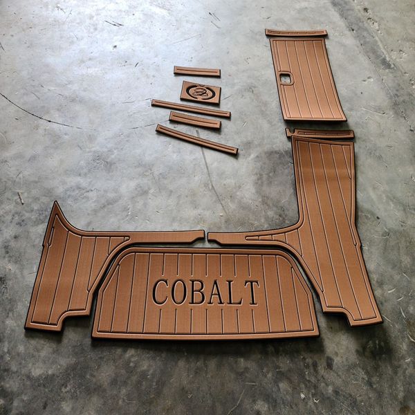 

2008 cobalt 232 swim platform step pad boat eva foam faux teak deck floor mat