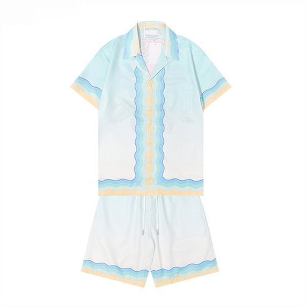 

mix style summer designer tracksuits sets 2023 mens hawaii beach classical letter print running suits t-shirt short sleeve t shirts tee spo, Gray