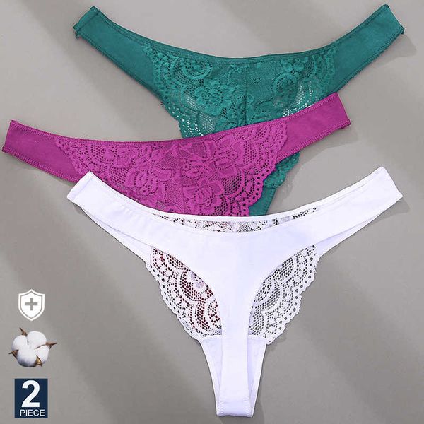 

briefs panties finetoo 2pcsset cotton gstring women lace panties mxl thong underwear for woman low waist pantys female tback lingerie j23042, Red;black