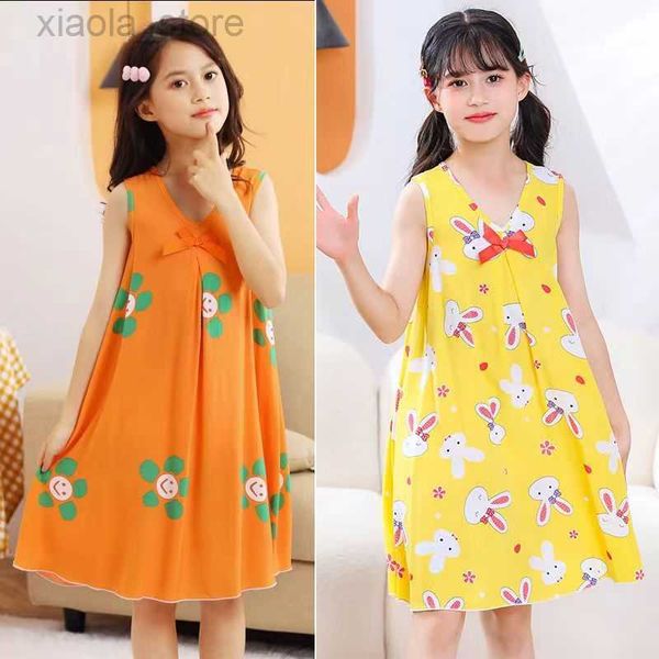 

pajamas girls nightgowns kids nightdress baby sleepwear summer sleeing dress for girl home clothes mother kids night dress cute pajamas, Blue;red