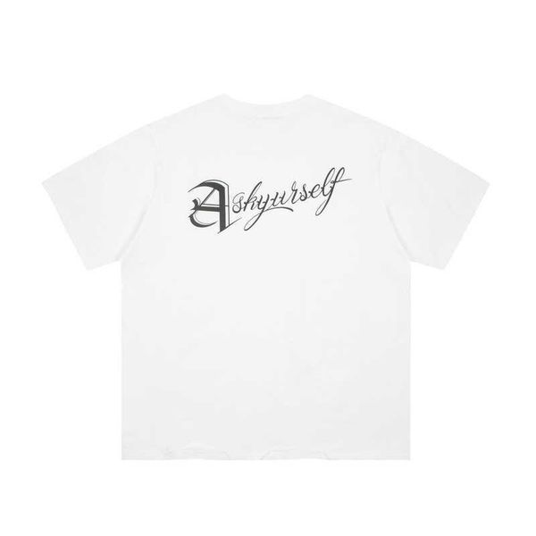 

men's t-shirts askyurself tshirt man woman 11 old letter print tshirt askyurself tshirt j230427, White;black
