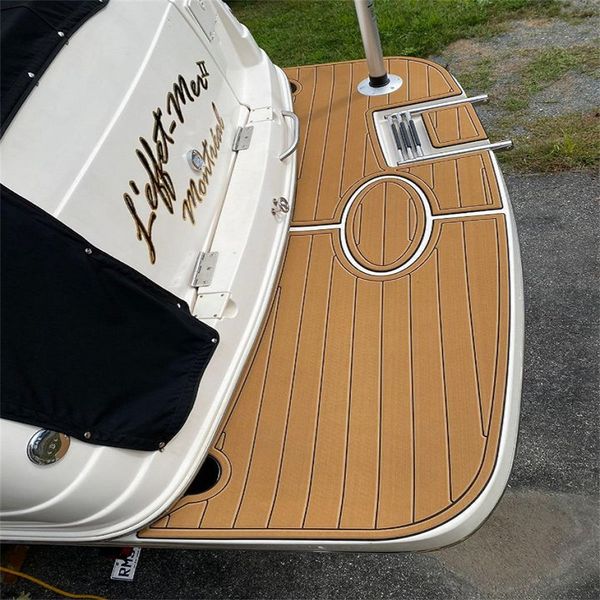 

2004 rinker 250 fiesta vee swim platform boat eva faux foam teak deck floor pad