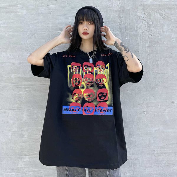 

men's t-shirts cavempt ce tshirt men women 11face print tshirtcavempt ce short sleeve j230427, White;black