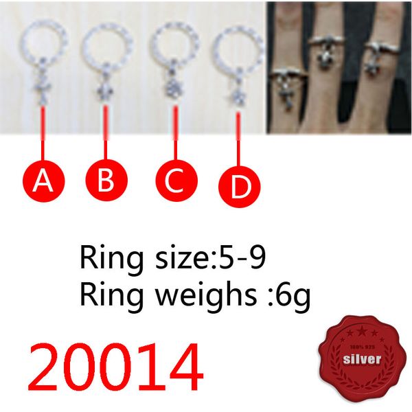 

20014 s925 sterling silver ring cross flower star boat anchor letter punk hip hop network red personalized simple couple shape gift for love