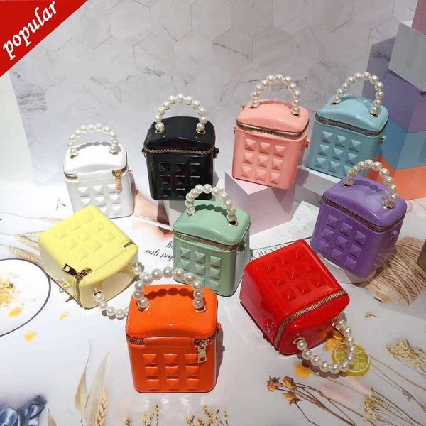 

marc designer bag jacob the tote bag pvc pearl handheld chain jelly bag 2023 new mini bag women's one shoulder pearl handheld m2l0