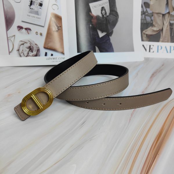 

womens designer belt fashion leather belt woman belt 2.3cm width size 95-115 fashion style gold buckle smooth buckle multi colour woman cand, Black;brown