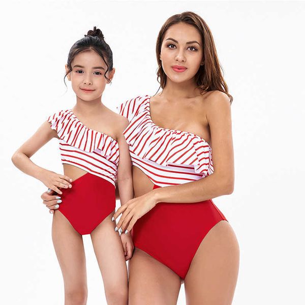 

swimsuit parent child female stripe bikini new mother daughter swimsuit bikini