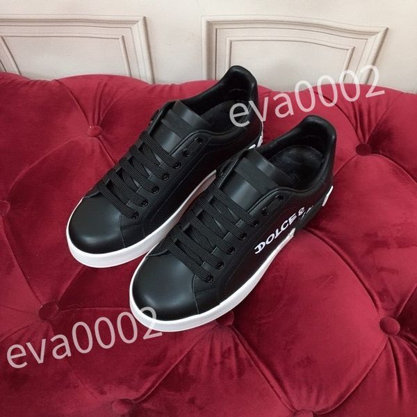 

2023 r sneakers calfskin casual shoes vintage leather trainers all-match stylist sneaker leisure shoe platform lace-up, Black