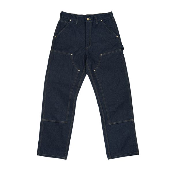 

men's jeans 15oz high waist original b01 carpenter pants vintage workwear outfit for men 230426, Blue