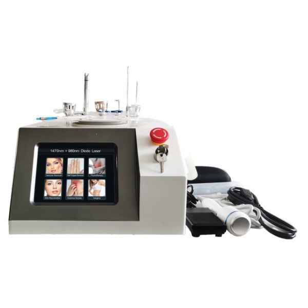 

beauty items 6 in 1 980 1470nm diode laser liposuction nail fungus veins vascular removal machine
