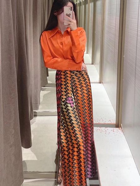 

dresses zach aiisa counter quality spring new women's clothing retro print high waist knot print casual vacation style straight skirt, White;black