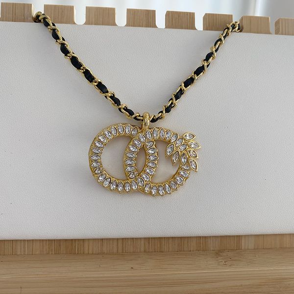 

wheat spike twist pendant necklace designer for women never fade diamond 18k gold plated sweater chain wedding gift jewerlry accessories, Silver