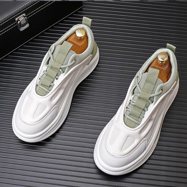 

2023 new breathable mesh dad shoes thick sole fashion sports casual small white tide shoes zapatos hombre a14, Black