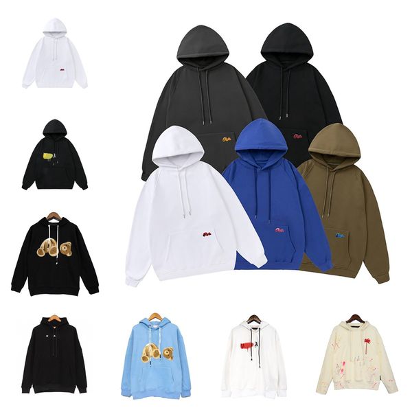 

23ss new hoodie mens women hoody winter warm designer hoodies fashion palms streetwear angelt pullover sweatshirts loose hooded jumper clot, Black