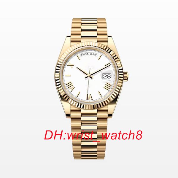 

mens watch automatic mechanical watches 41mm all stainless sapphire waterproof 904l stainless steel montre de luxe business wristwatches dhg, Slivery;brown