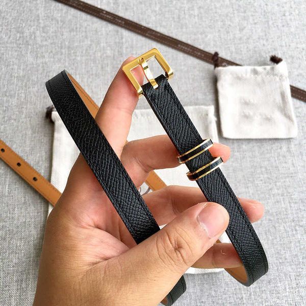 

fashion women thin waist belt classic letter square needle buckle simple all-matching dress coat decorative belts r belt high-quality, Black;brown