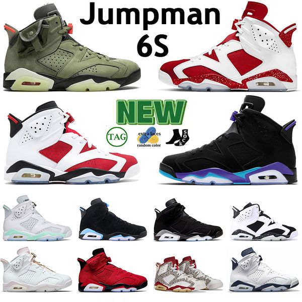 

2023 new fashion jmpman 6s outdoor sports basketball sneakers cactus jack gold hoops infrared white midnight navy aqua donda west dmp design