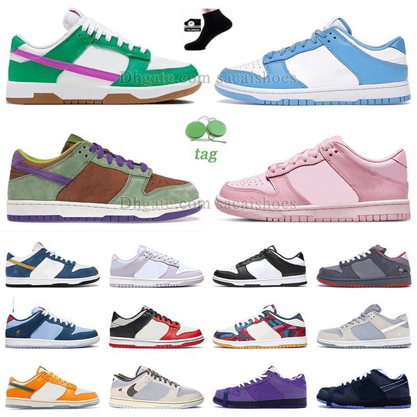 

2023 men women running shoes low panda sneakers triple pink joker veneer unc dodger purple lobster why so sad phillies argon plaid trainer s
