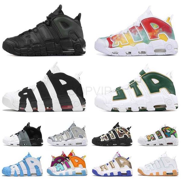 

basketball shoes uptempos scottie pippen designer sneakers mens womens chrome barely green light aqua atlanta peace love black university bl