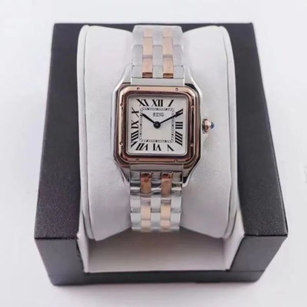 

lady aaa rectangular quartz watch stainless steel sliding buckle womens gold watches sapphire luminous diving watch montre de luxe designer, Slivery;brown