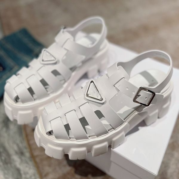 

designer sandals fashion luxury roman prad sandal woman summer women slides gsdf, Black
