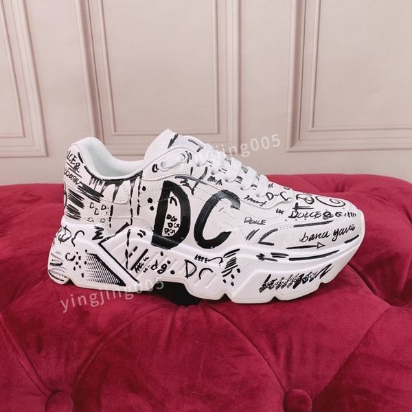 

2023brand designer mens women casual shoes triple black sneakers leather trainer printed platform trainers shoes