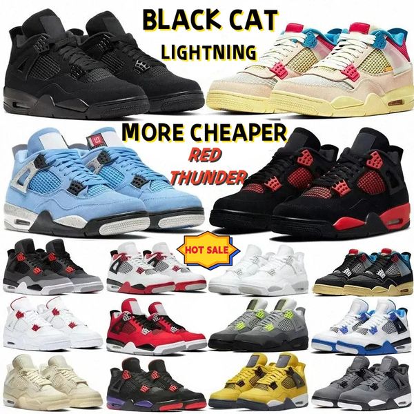

jordens 4 retro basketball shoes men trainers jordens 4 4s off white oreo sb x pine green dark blue jumpman j4 black cat designer sneakers w