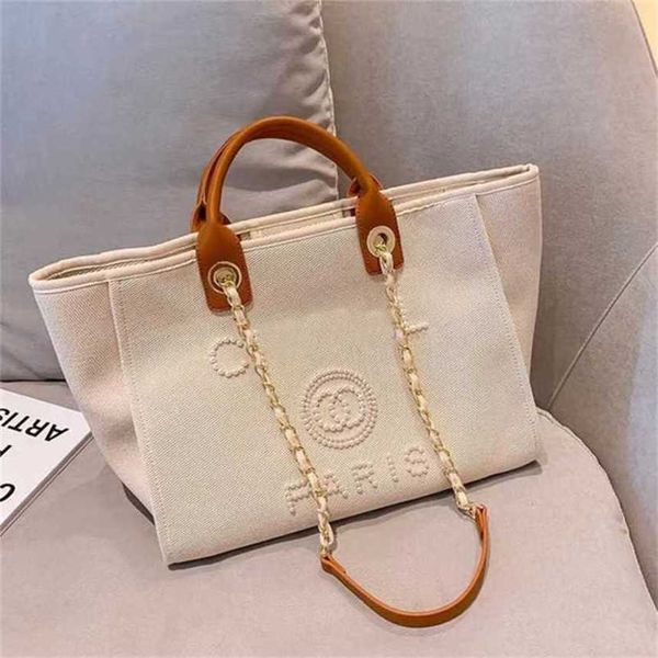 

80% official site usa fashion luxury evening bags brand handbags pearl tote canvas beach bag female portable shoulder large capacity big han