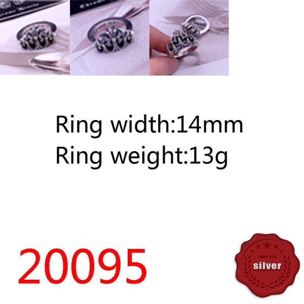 

20095 fashion ring s925 sterling silver eternal cross letter handsome personality simple couple european and american finger decoration