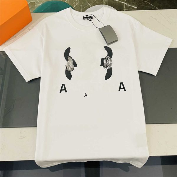 

men's t-shirt 2023 balencaigaity fashion design men's t-shirts womencotton wrinkle proof printed letter casual couple clothing 05-, White;black