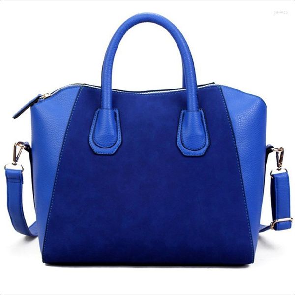 

shoulder bags woman fashion bag patchwork nubuck leather women handbag