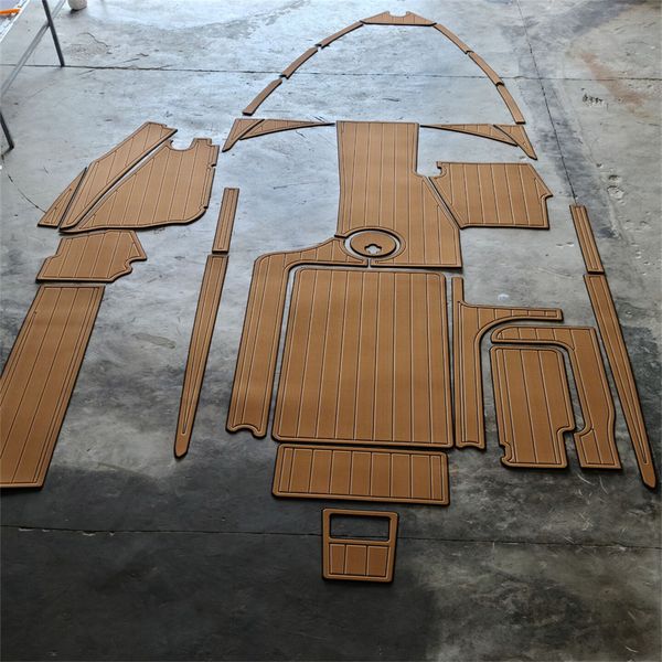 

2015-2018 malibu 22 vlx swim platform cockpit pad boat eva foam teak deck floor