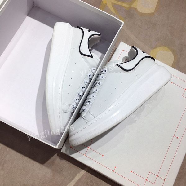 

womens quality designer sneaker casual shoes leather sneakers embroidered stripes white shoes flat platform walking sports trainers2023, Black