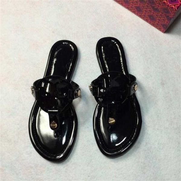 

sandals for women slippers genuine leather flip flops flat beach shoes 2023 summer black matte luxery pinkycolor women's slipper with d