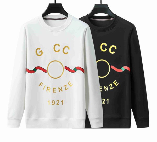 

designer men's hoodies sweatshirts european brand autumn/winter round neck fashion street 2023 long sleeve pullover chest print letter, Black