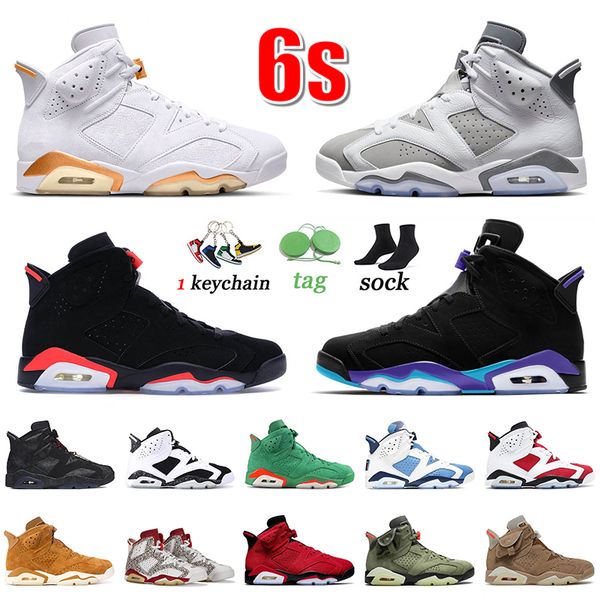 

authentic 6s men basketball shoes jumpman 6 celestial gold cool grey black infrared aqua oreo unc carmine wheat toro ts olive british khaki