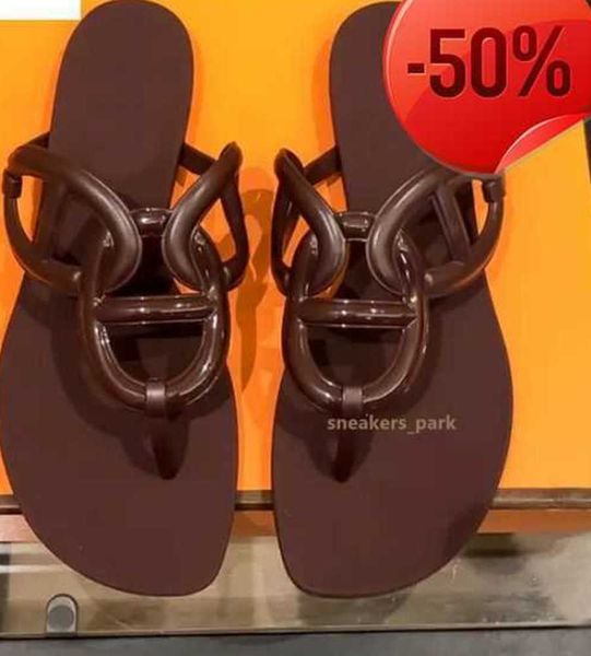 

tb women slipper with egerie sandal coral burgundy ink blue flat sandals designer slides chain rubber beach sandal fashion cool and refreshi, Black