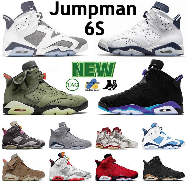 

designer outdoor mens womens basketball shoe jmpman 6s cactus jack gold hoops aqua midnight navy black cat cool grey casual fashion sneakers